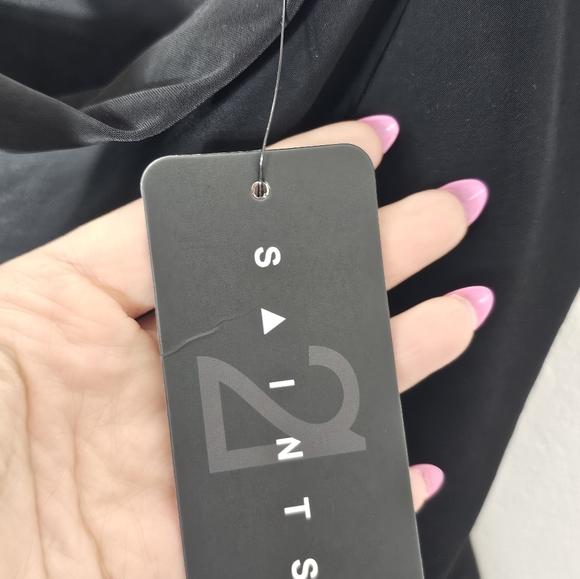 21 Saints Black Polyester And Spandex Body Suit Womens Size Large NWT - Picture 3 of 7